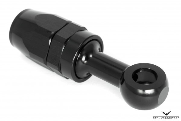 Dash 10 / -10 AN / JIC 10 M12 (12.2mm) Eye Banjo NBR Hose Fitting Black Anodized